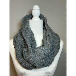 Gray Infinity Scarf 100% Acrylic